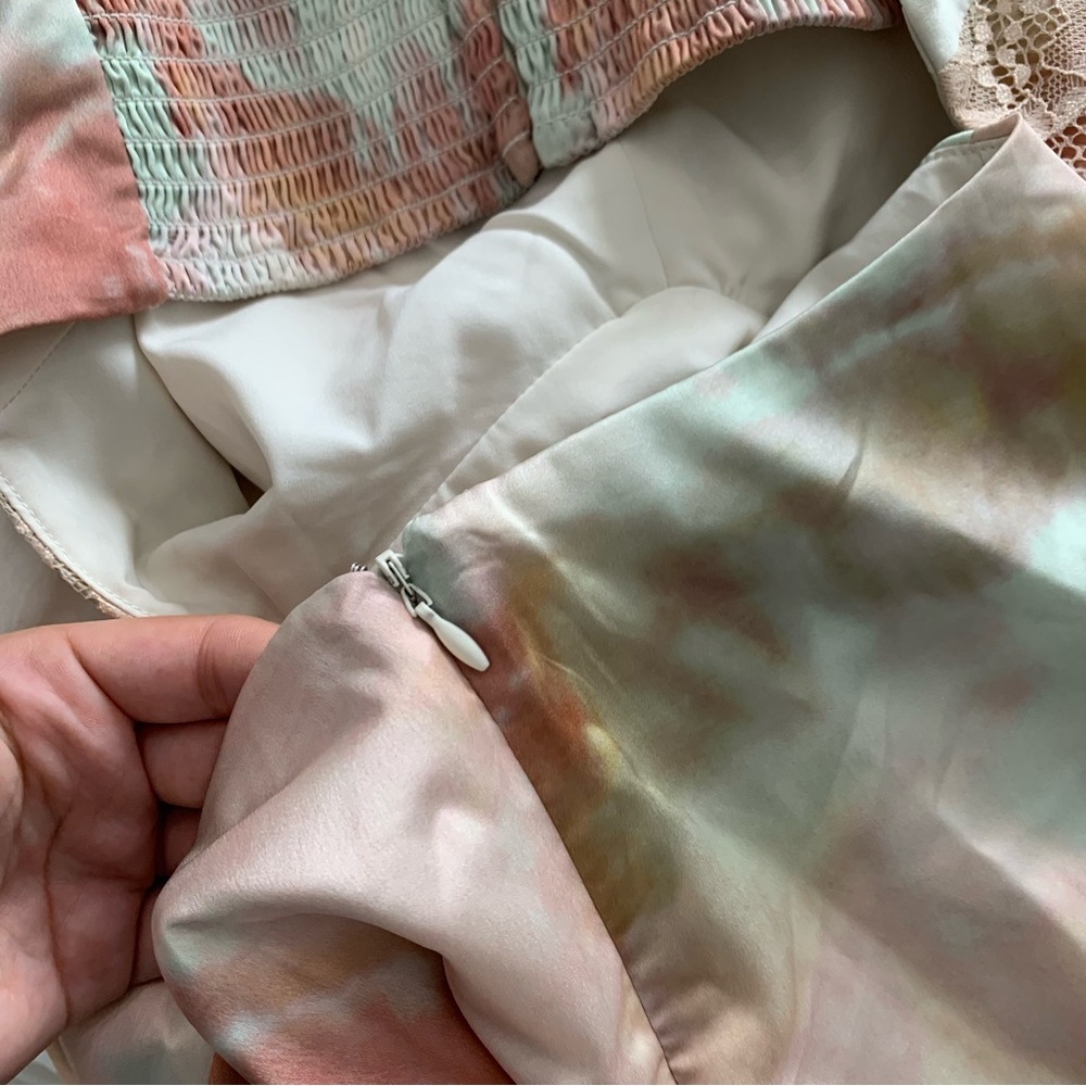 GUESS | Smoked pearl tie dye Bianca dress - Picture 8 of 11